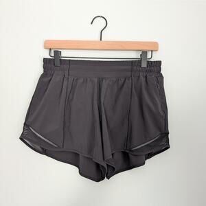 Lululemon Hotty Hot II Running Shorts 4" Black, Size 8